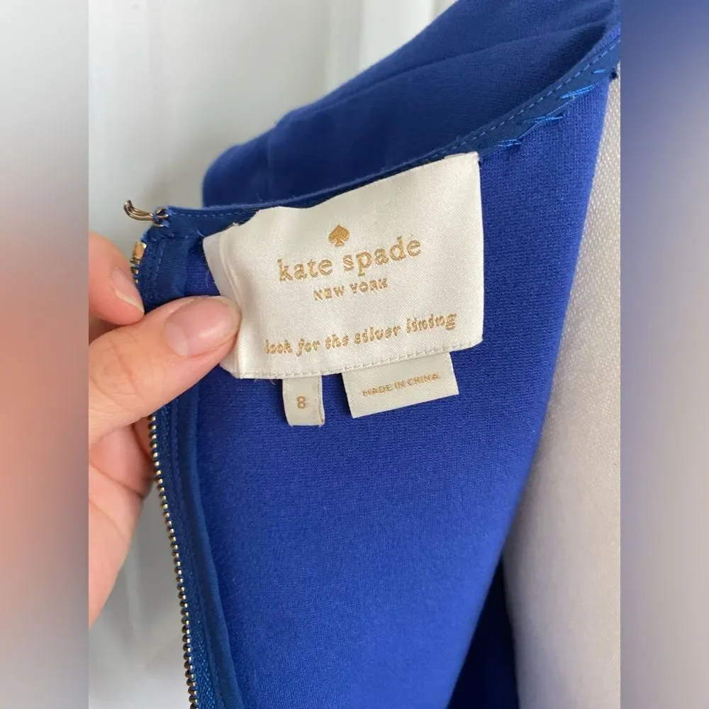 Kate Spade Electric Blue Sleeveless Dress